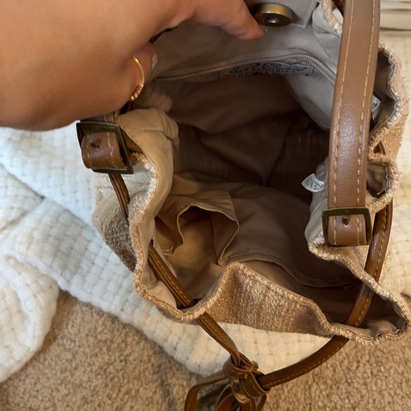 Wicker & Cloth Purse - Picture 3 of 4